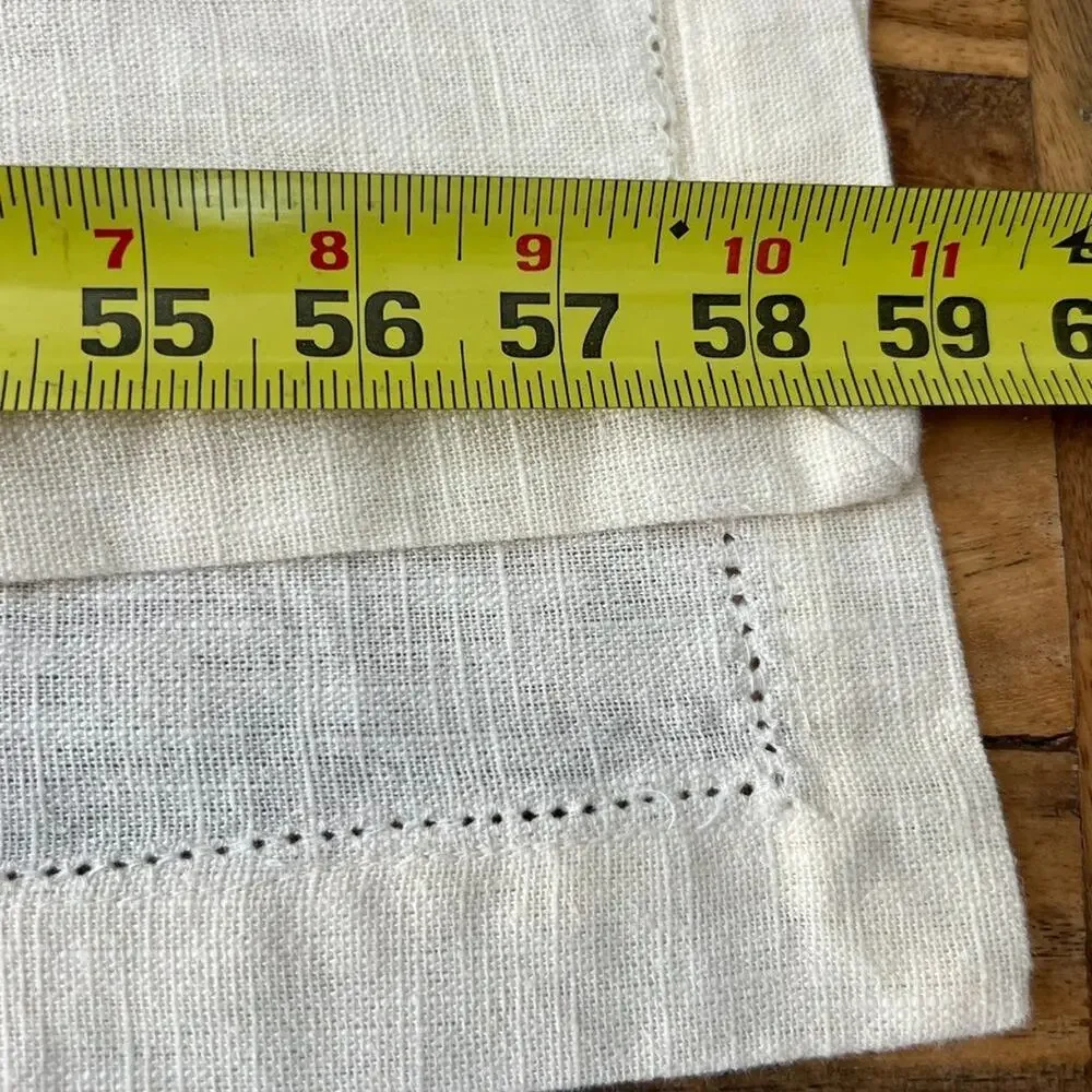 Ikea Beige Linen Blend Table Runner 13.5